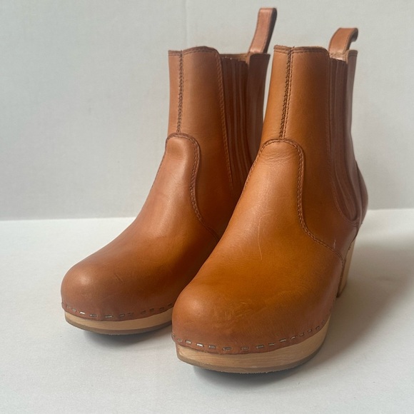 Swedish Hasbeens Chelsea Platform Clog Boots Size 41 Or US 11 Amazing Condition! - Picture 6 of 14